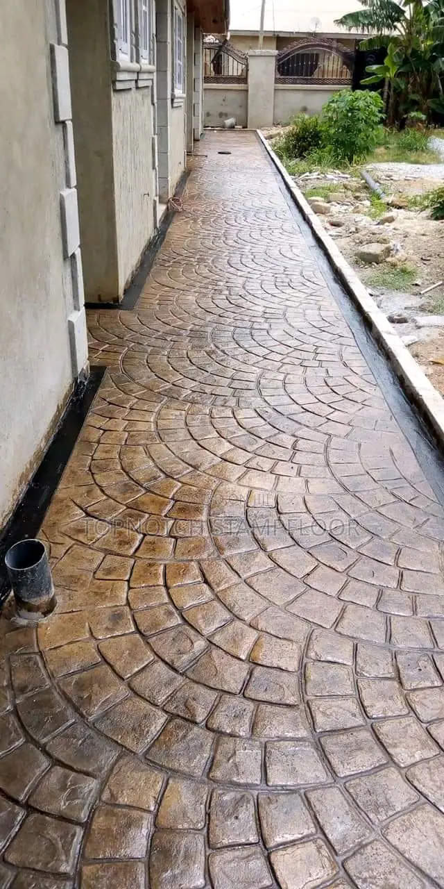 Concrete Stamp Floor With Patterns