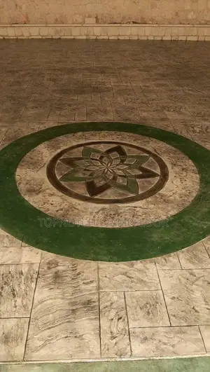 Concrete Stamp Floor Install With Polish