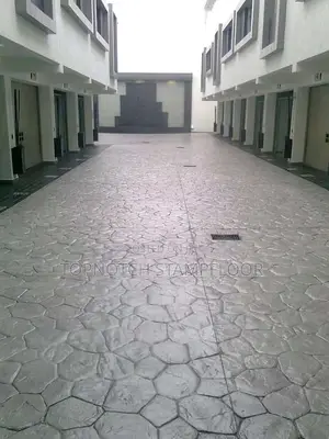 Concrete Stamp Floor Install With Polish
