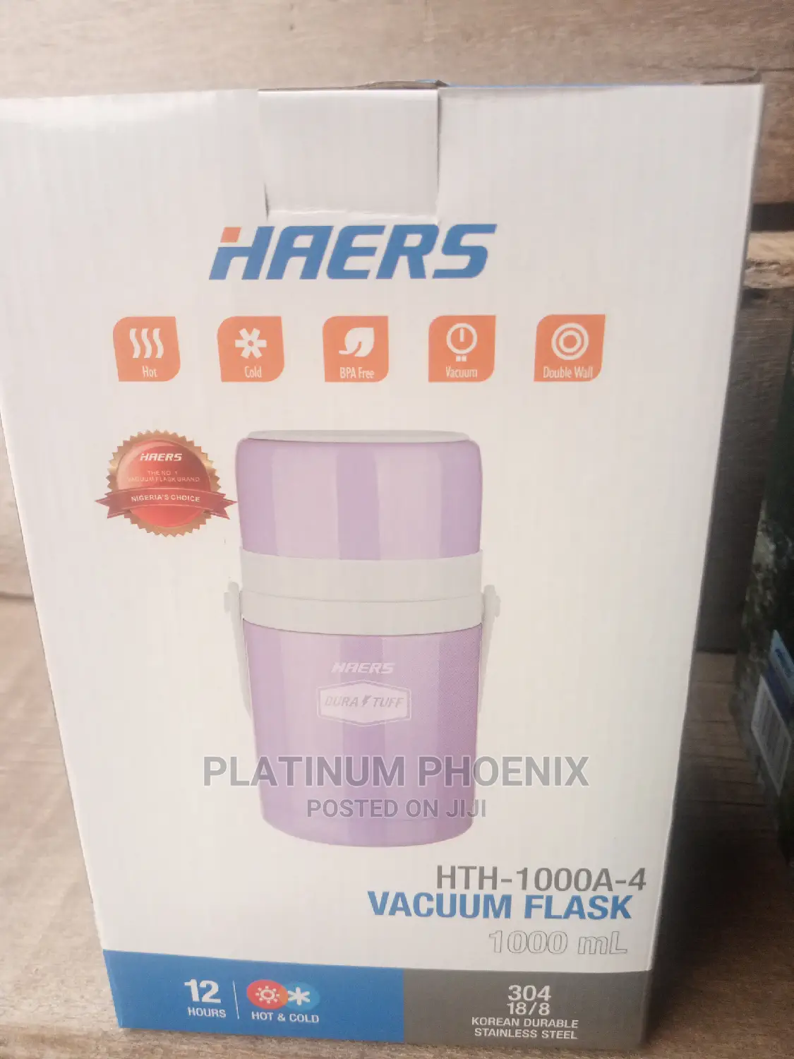 1000ml Haers Food Flask