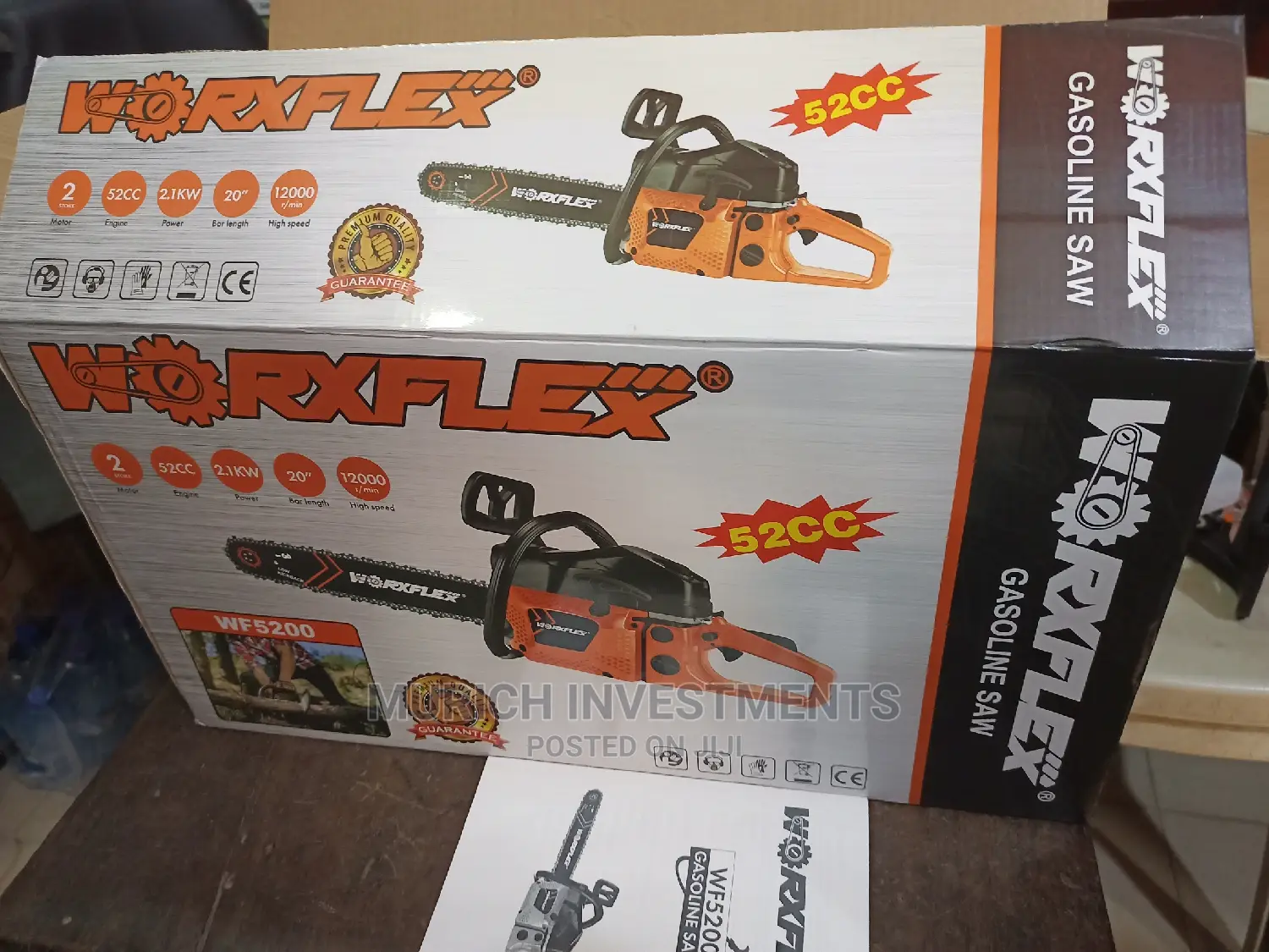 Gasoline Chainsaw Machine 520cc