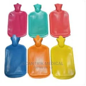 Red High Quality Large Hot Water Bottle Rubber Hot Water Bag