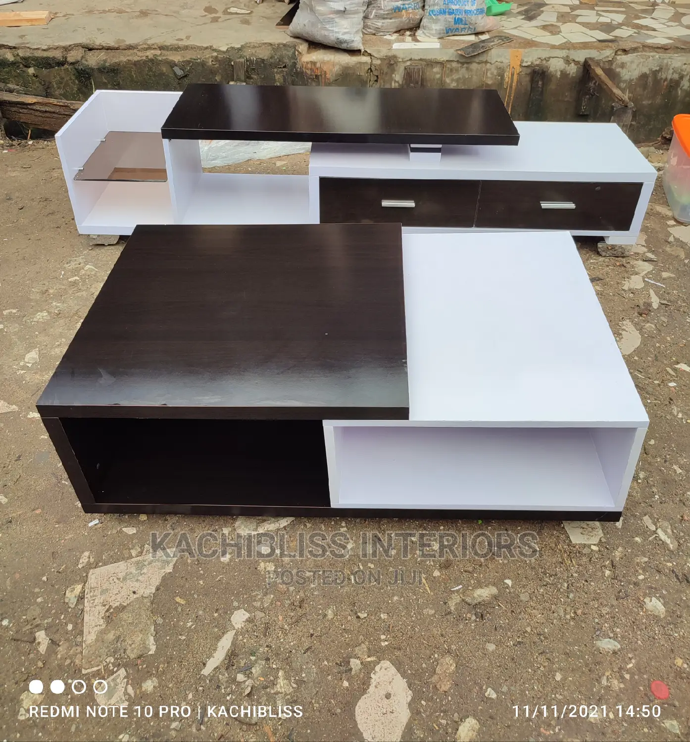 6ft Tv Console and Center Table