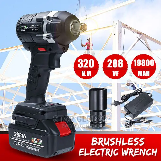 Rechargeable Powerful Cordless Impact Wrench