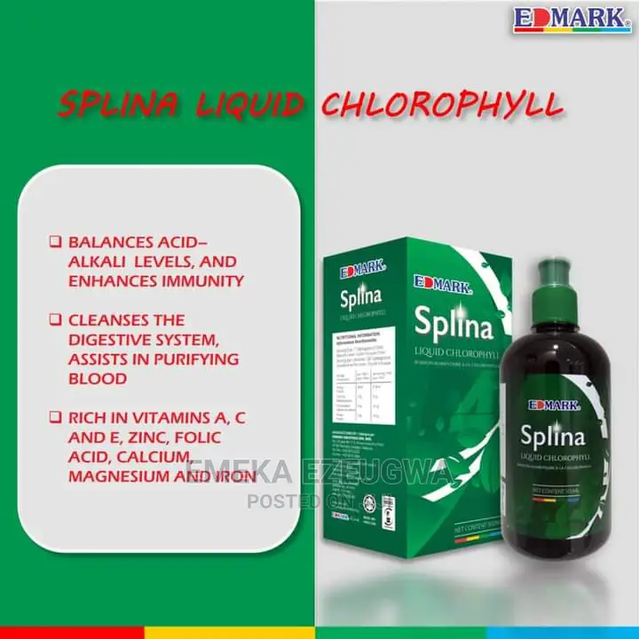 Edmark Splina Liquid Chlorophyll, 500ml Bottle