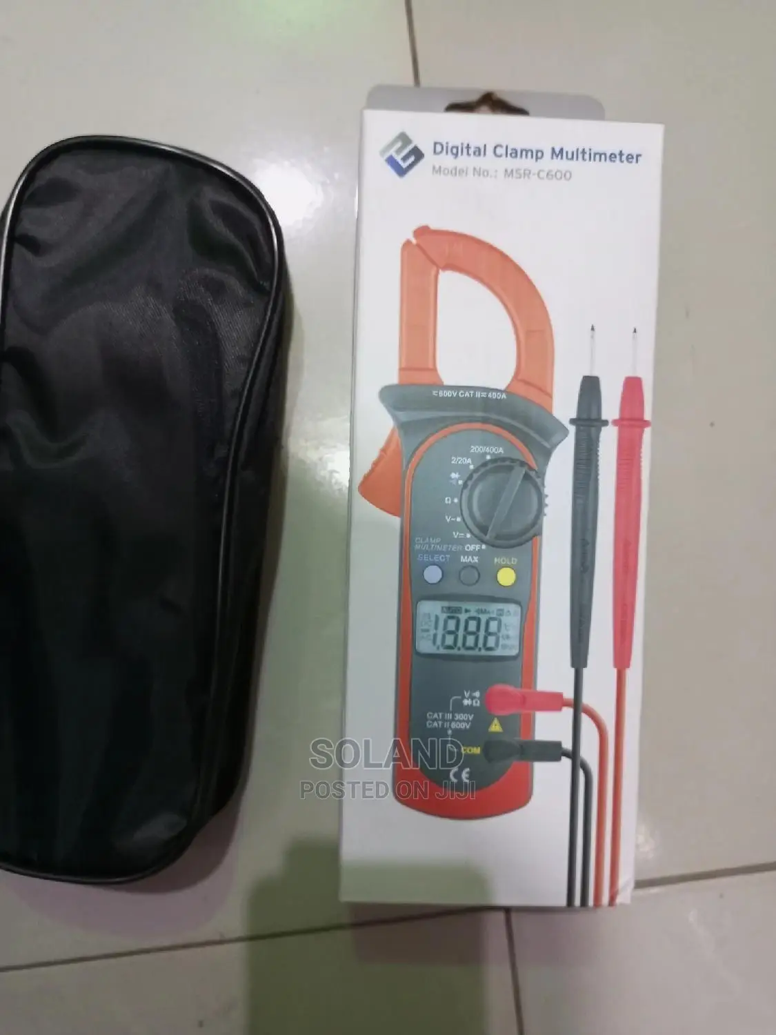 Portable MSR-C600 Digital LCD Clamp Meter Ac/Dc Voltage