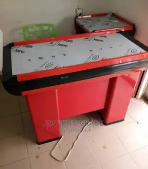 Supermarket Cashpoint Counter Table Metal (Stainless Top)
