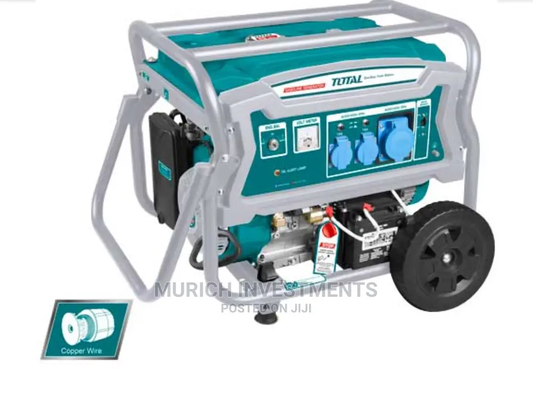 Total Key Start Gasoline Generator 6.5kva 100% Copper