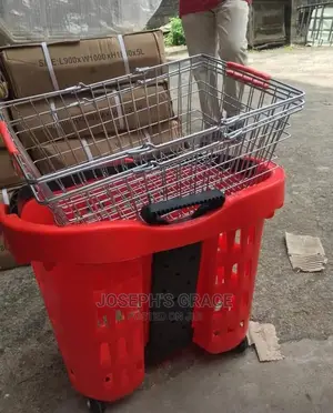 Supermarket Metal Hand Stainless Shopping Basket.