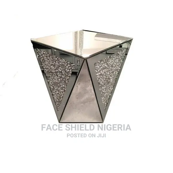 Diamond Crush Side Table, V-Shaped