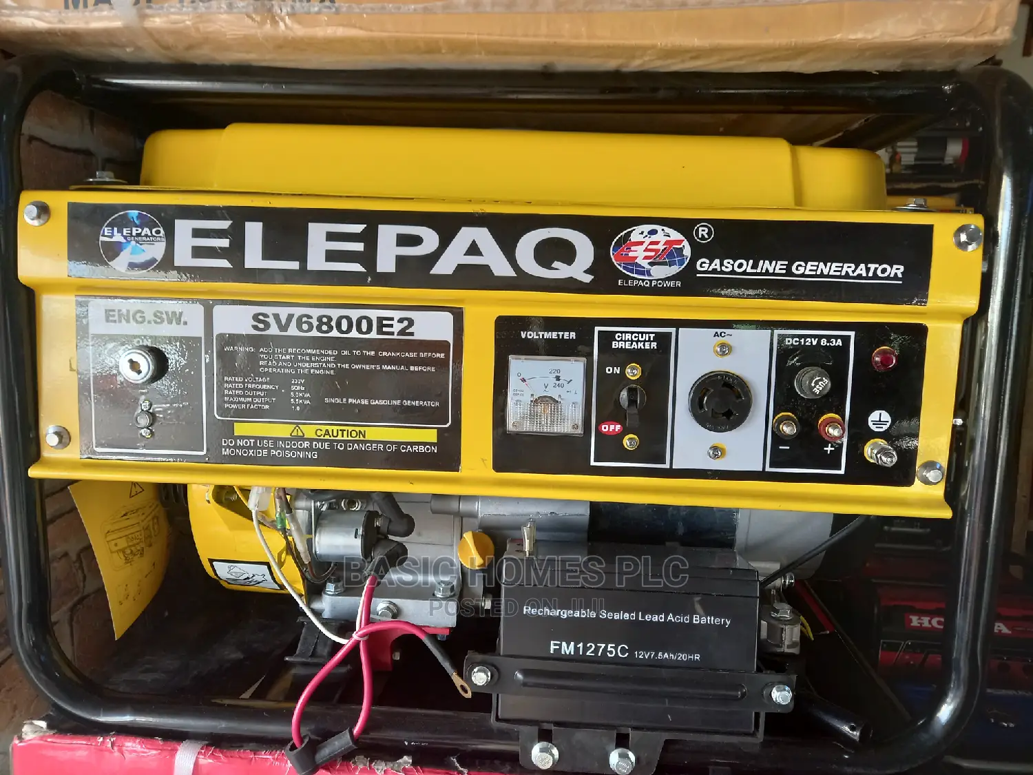 Elepaq Generator 4.5kva