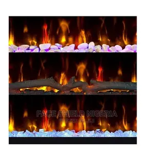 Ember Hearth 36” Curved Wall Mount Electric Fireplace