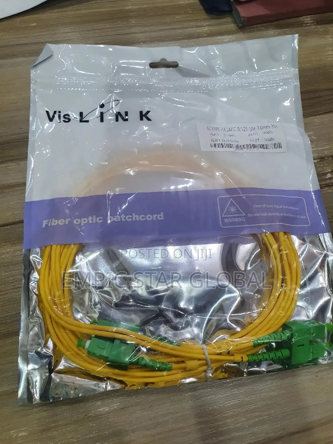 Fiber Optics Patch Cord Sc/Apc-Sc/Apc 3m Sm