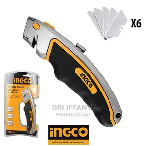 Ingco Utility Knife With Extra Blade