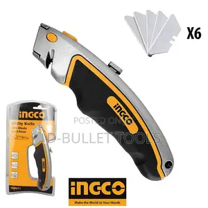 Ingco Utility Knife With Extra Blade