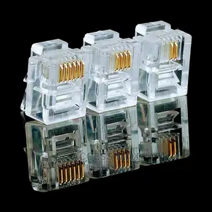 Rj11 Connector Plug by 100pcs