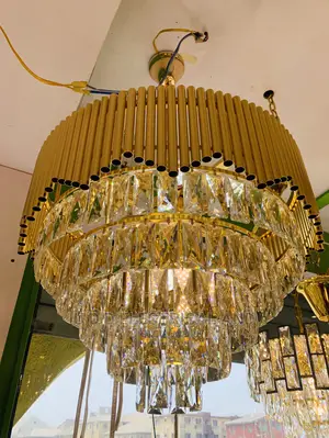 By600 Led Crystal Chandelier Light Quality Dubai Light