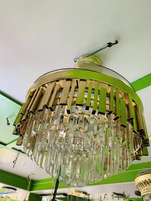 Dubai Led Crystal Chandelier Fan By500 Very Bright