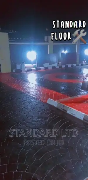 STAMP CONCRETE FLOOR (European Fan Pattern)