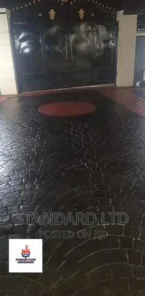 STAMP CONCRETE FLOOR (European Fan Pattern)