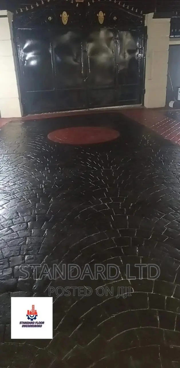 STAMP CONCRETE FLOOR (European Fan Pattern)