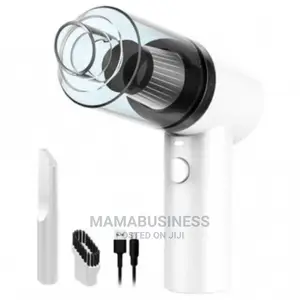 2 in 1 Rechargeable Car Vacuum Cleaner - White
