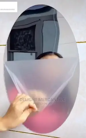 Adhesive Oval Shaped Paper Mirror