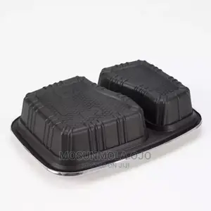 2 Compartment Disposable Food Container Wit Clear Lid~1000ml