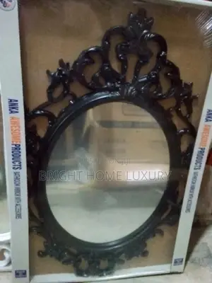 Palace Oval Wall Mirror (Black)