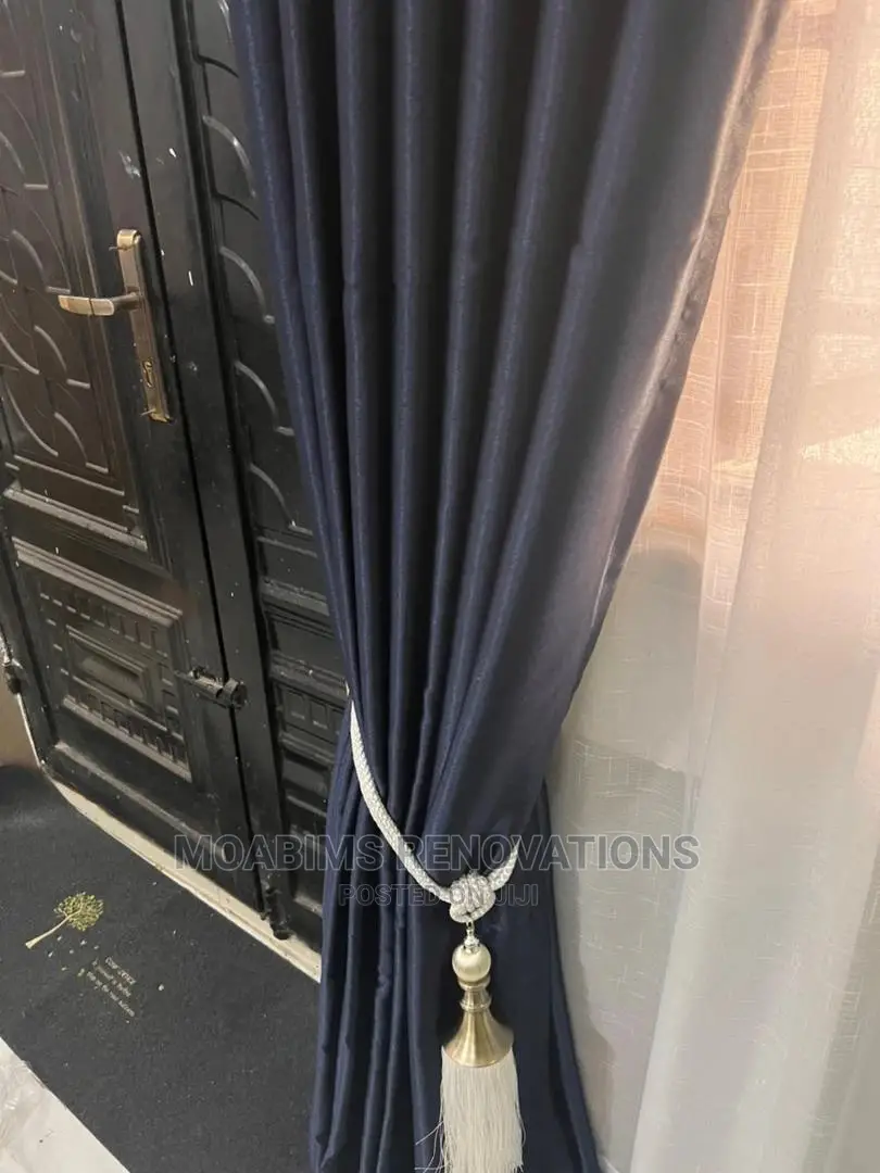 Turkish Blackout Navy Curtain