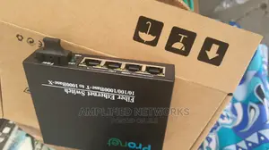 Sc Media Converter With 4 Ethernet Port