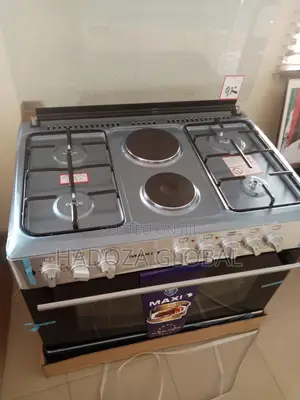 Maxi 60*90 4 Gas + 2 Electric Cooker, Oven+Lamp+Auto Ignitio
