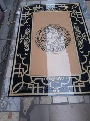 Luxury Versace Designed Super Glossy Center Floor Tiles.