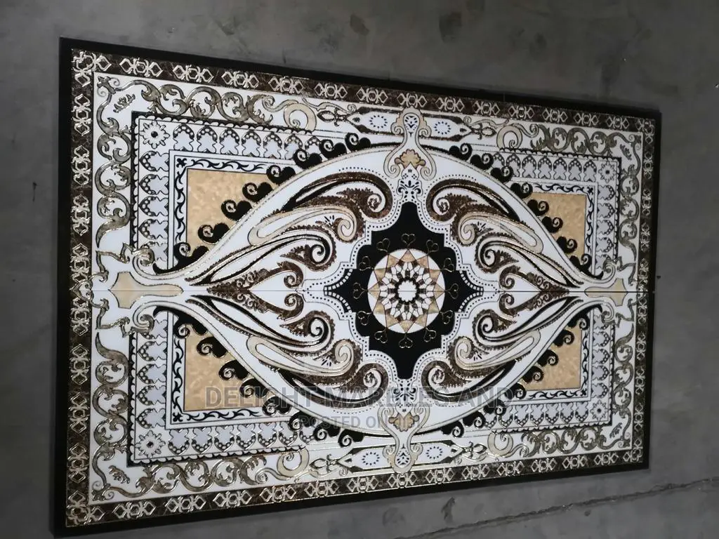 Luxury Versace Designed Super Glossy Center Floor Tiles In Orile 