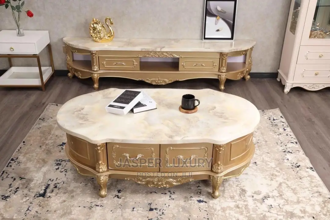 Marble Top Tv Stand and Center Table