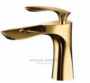 Gold Basin Mixer Tap