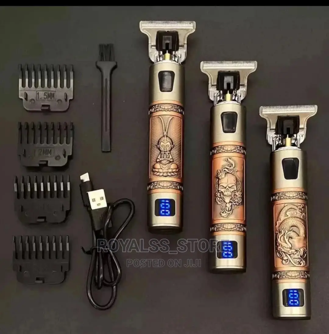 Vintage T9 Rechargeable Clipper With Battery Percentage in Port