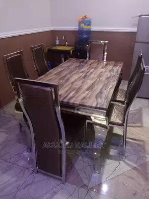 6 Seater Marble Dining Set