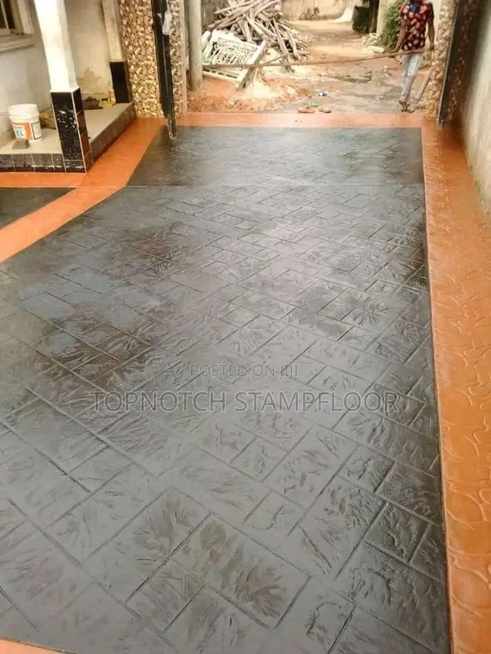 Reinforce Concrete Stamp Floor