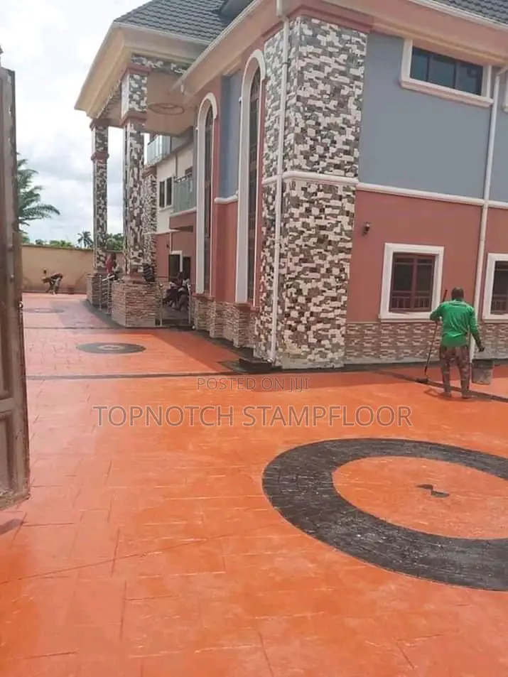 Reinforce Concrete Stamp Floor
