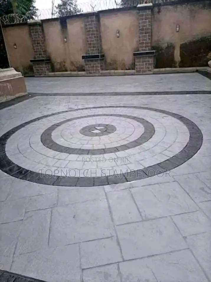 Reinforce Concrete Stamp Floor