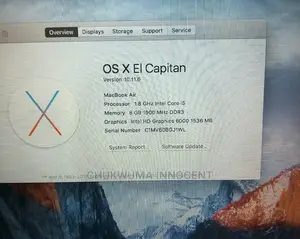 Laptop Apple MacBook Air 2GB Intel Core 2 Duo SSD 128GB