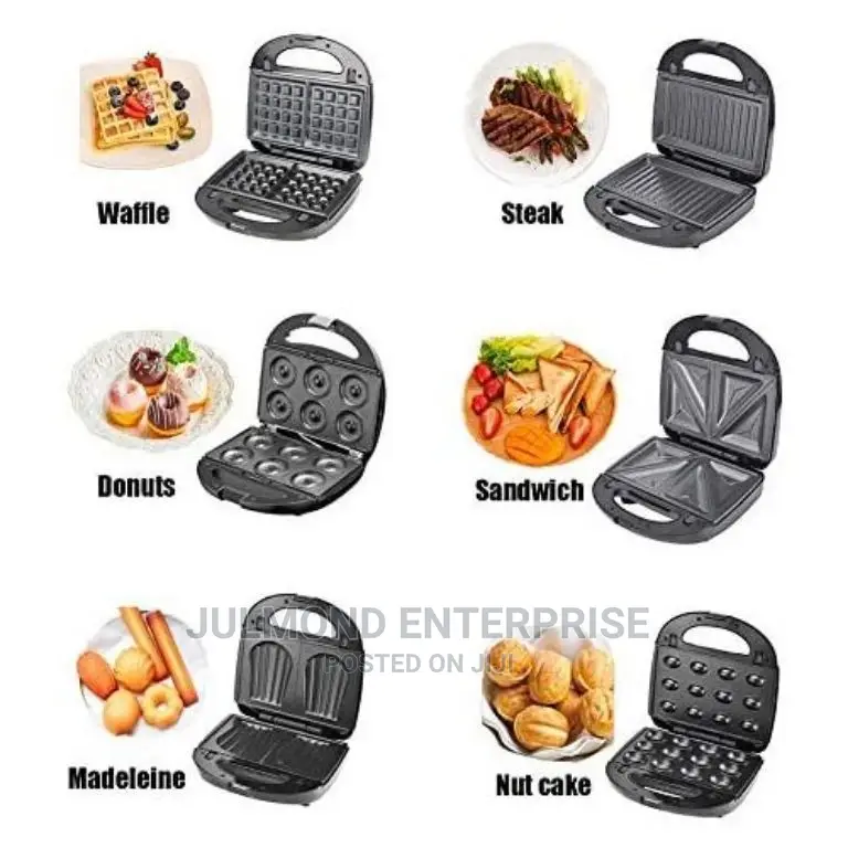 6in1 Sandwich Machine Panini Waffle Maker Donut Machine
