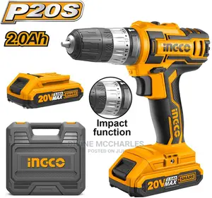 20v Littium Lon Impact Battery Drill Machine