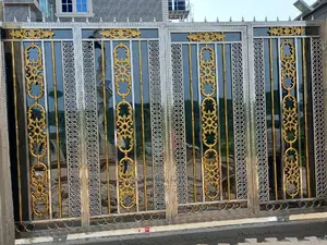 Stainless Steel Gold and Black Design Gate