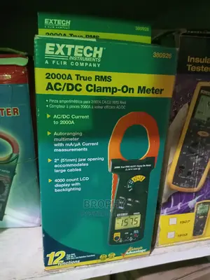 Extech 380926
True-RMS AC/DC Clamp Meter 2000A AC/DC