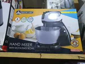 Master Chef Hand Mixer With Rotating Stainless Bowl 4 Litre