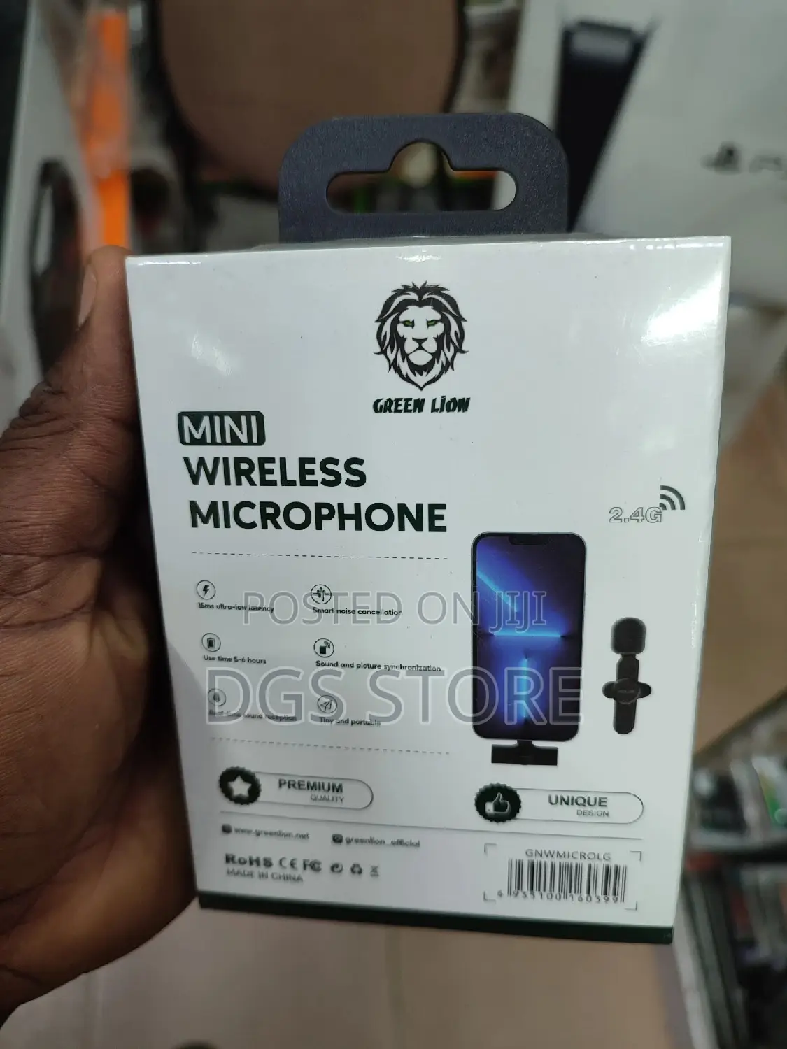 Green Mini Wireless Microphone