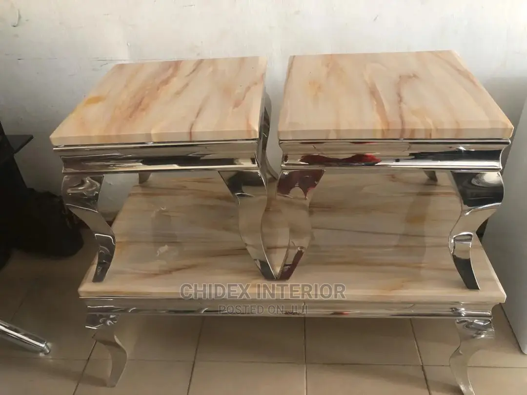 Marble Center Table and Side Stool