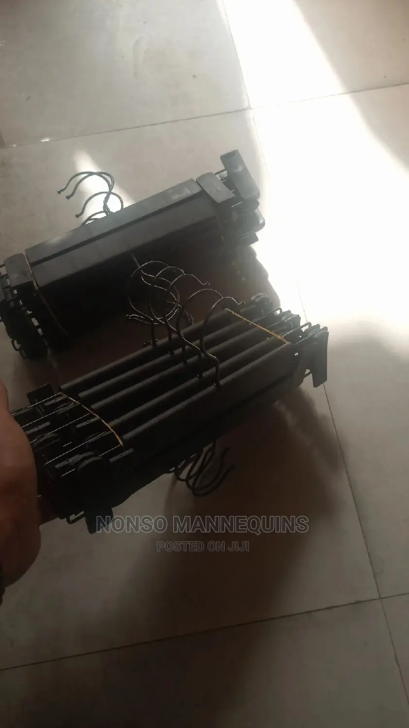 Black Plastic Clip Hangers